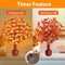 30 Inch Fall Lighted Branches - 3Pcs with 60 LED Lights, 120 Leaves